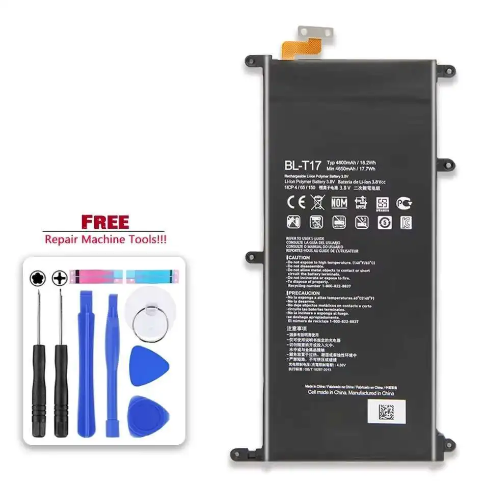 

4800mAh For LG G Pad X 8.3 VK815 VK810 V520 V522 Stable BL-T17 Good Low-Temperature Performance Tablet Battery