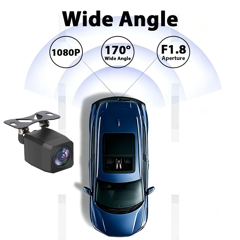 AHD Auto-Rückfahrkamera 1080P Wasserdicht mit 4-Pin / 5-Pin für Auto-Spiegel Dashcam Auto-DVR 2,5mm Anschluss Rückfahrkamera – Detail 2