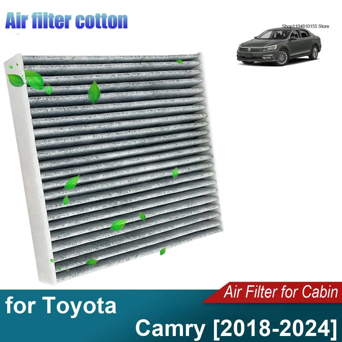 

CF12157 Car Air Filter Element Suit for Toyota Camry 2018-2024 87139-0E040 87139-0R030 87139-26010 87139-28020 87139-48050