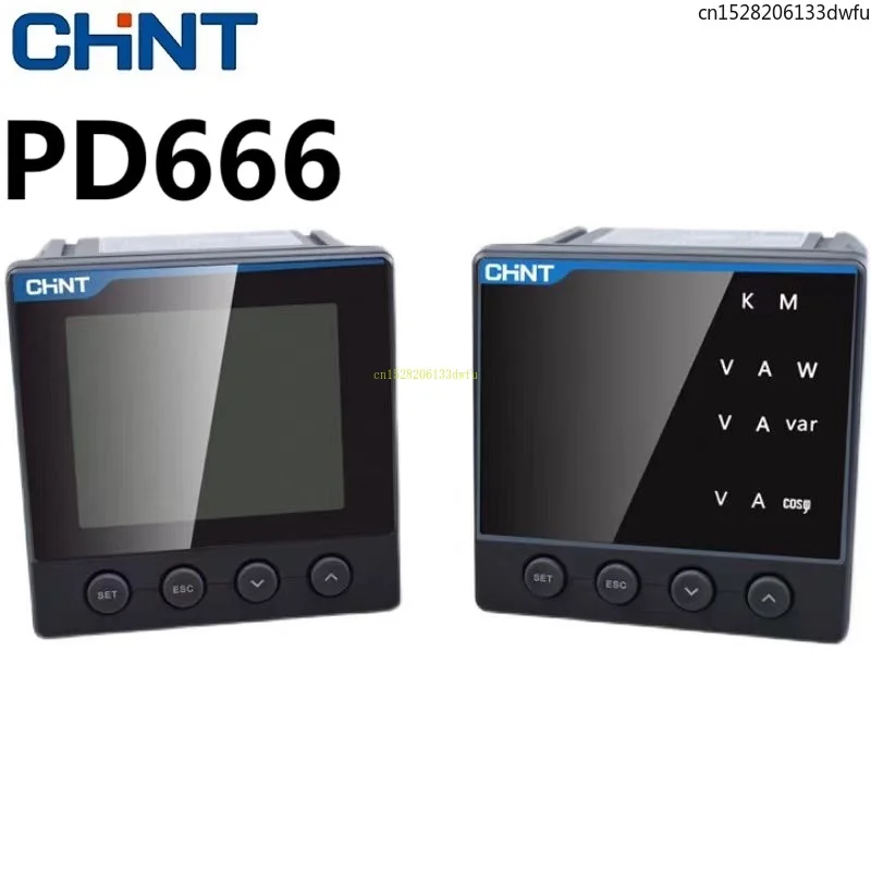 

CHINT PD666 Series Multifunctional LCD Digital Display Meter RS485 Current and Voltage Meter Three-phase 23468S3