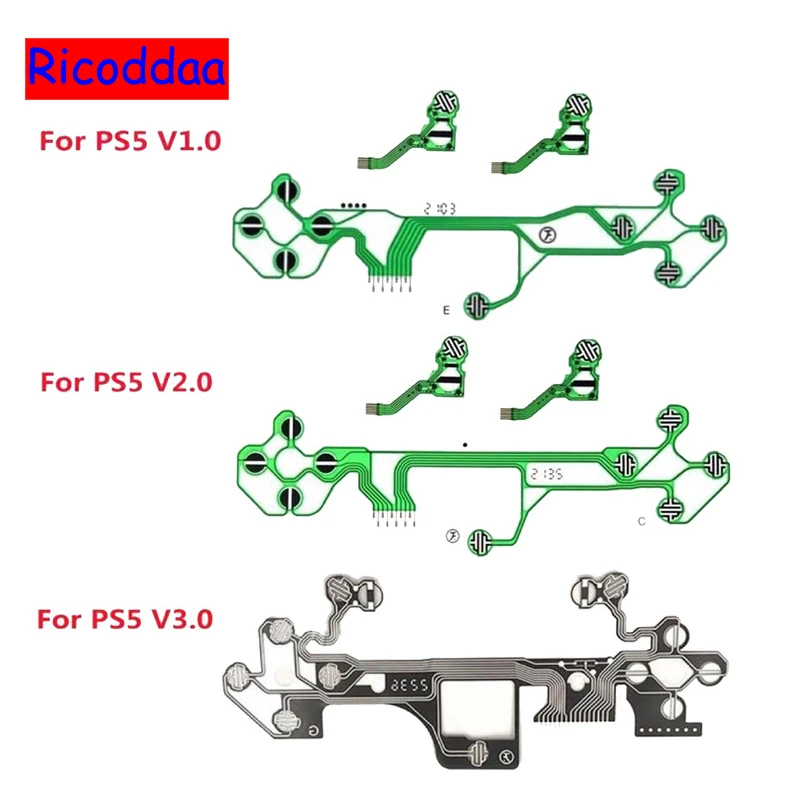 

For PS5 V1 V2 V3 Controller Conductive Film Flex Cable Ribbon Cable Replacement For PS5 Controller Film Keypad Flex Cable