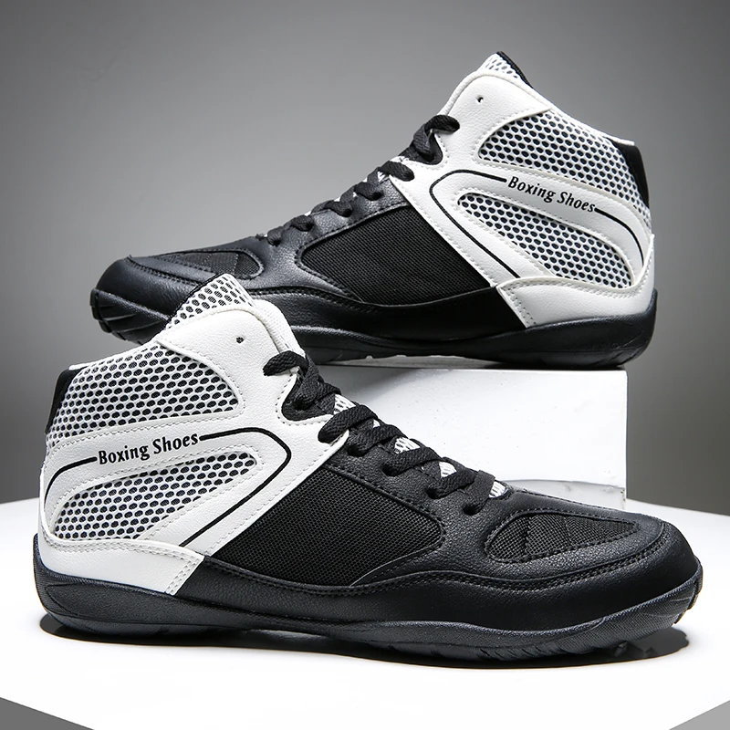 2024Breathable Boxing Shoes For Men And Women Wrestling Shoes Shock-absorbing Non-slip Boxing Fighting Shoes