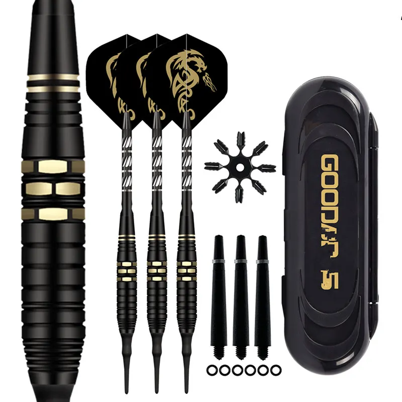 

Soft Tip Darts Electronic Darts Darts Set 18g Darts With Plastic Shafts Flights Tips 3 pcs