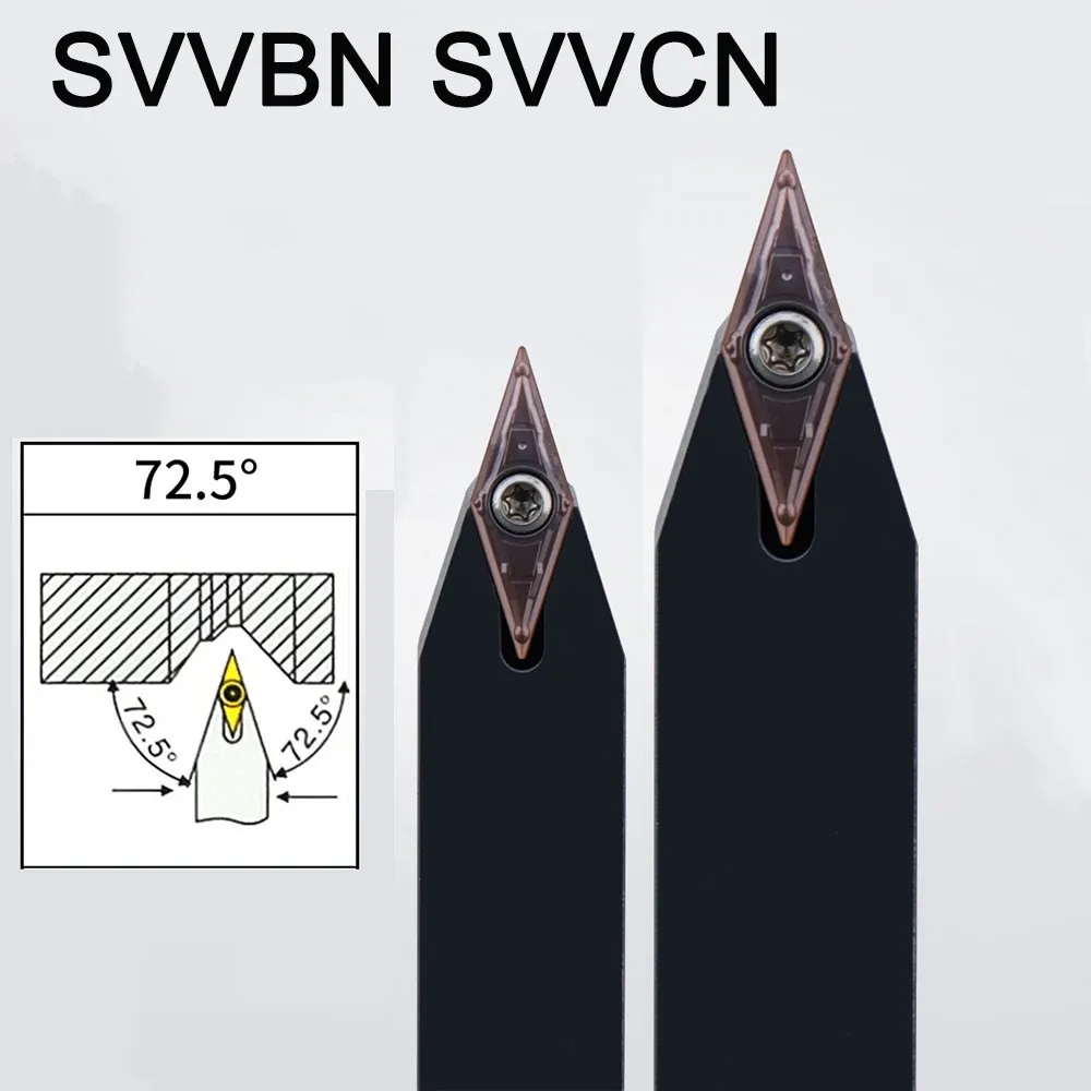 MVVNN1616H16 MVVNN2020K16 MVVNN2525M16 External Turning Tool Shank MVVNN 72.5 Degrees CNC Lathe Cutting Machine ToolHolder