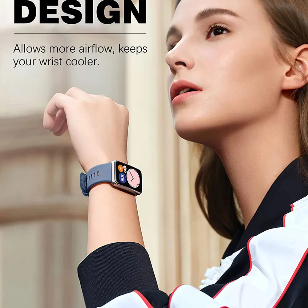 شريط سيليكون متوافق مع ساعة هواوي صالح Smartwatch اكسسوارات استبدال معصمه حزام قابل للتعديل لهواوي ساعة FI