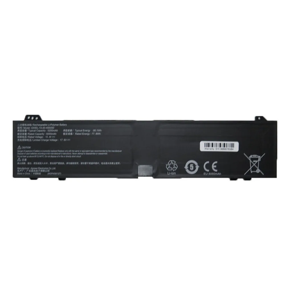 Laptop Battery For Tongfang GX4HRXL GX4MRXL 15.4V 5200MAH 80.1WH / 11.55V 5200MAH 60.1WH 11PIN New