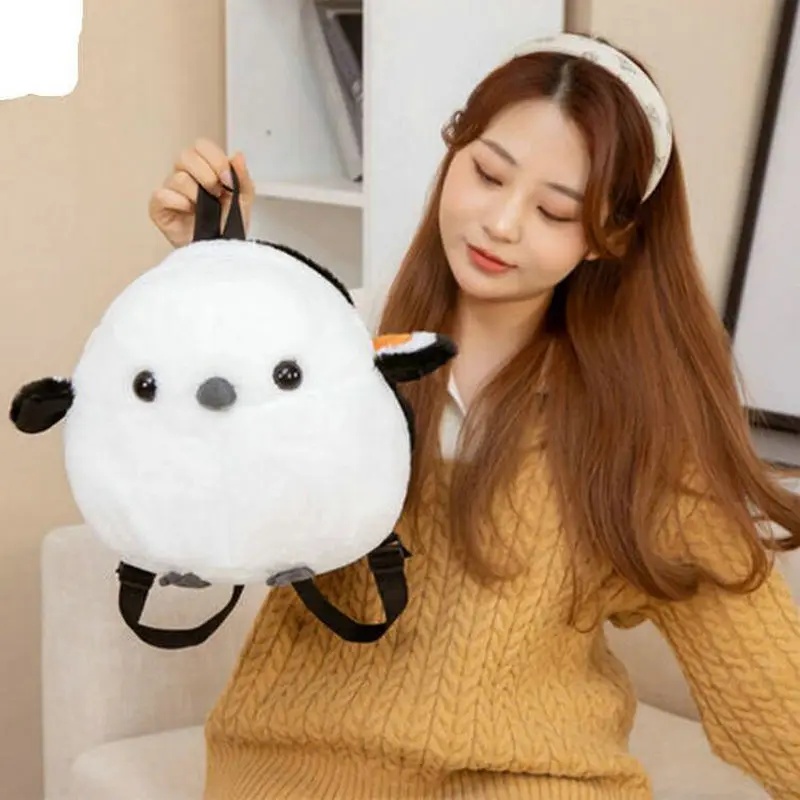 Sac à dos oiseau Kawaii, sac à dos lancé à l'école, rangée de Rotterdam, jouet en peluche, cadeaux d'anniversaire pour petite amie, étudiant