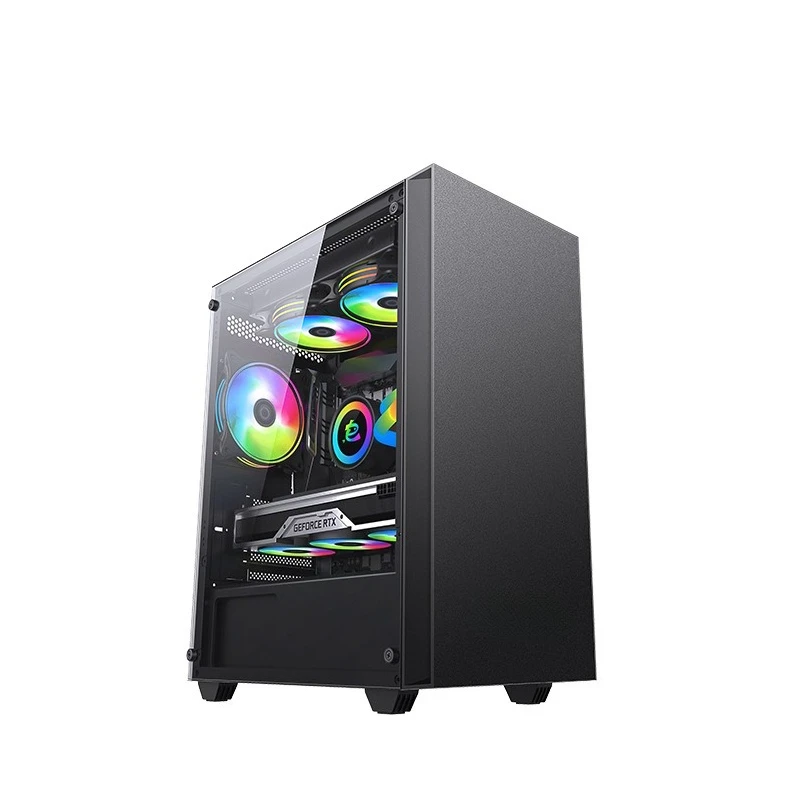 12G unique display i3i5i7 Internet cafe e-sports game desktop computer, host design live broadcast assembly computer full set