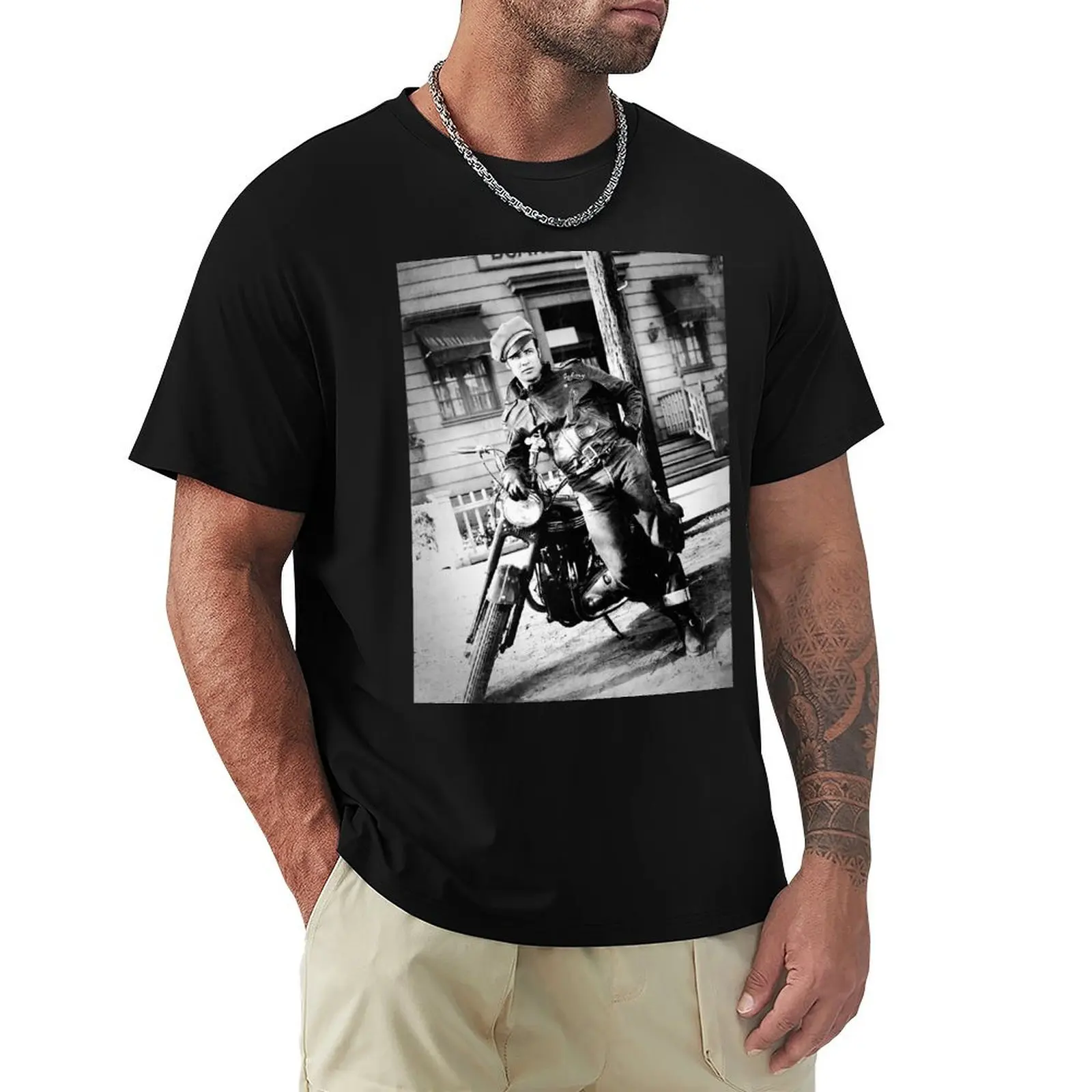

Marlon Brando - BW Vintage - D53 T-Shirt quick drying T-shirts oversize funny shirt cotton oversized t shirt men