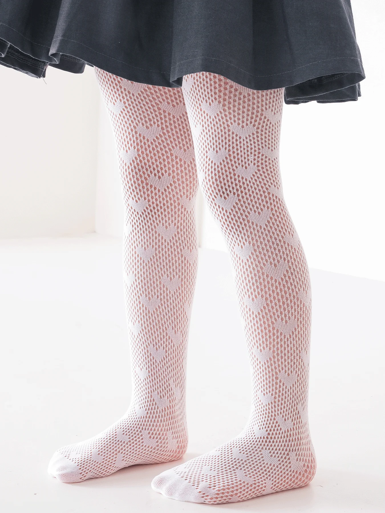 2 Paar dünne, atmungsaktive Strumpfhosen für Babys und Mädchen, Tanzstrümpfe, Socken für Kinder, Schule, Studenten, Uniformstrumpfhosen, Prinzessinnenstrumpfhosen – Detail 7
