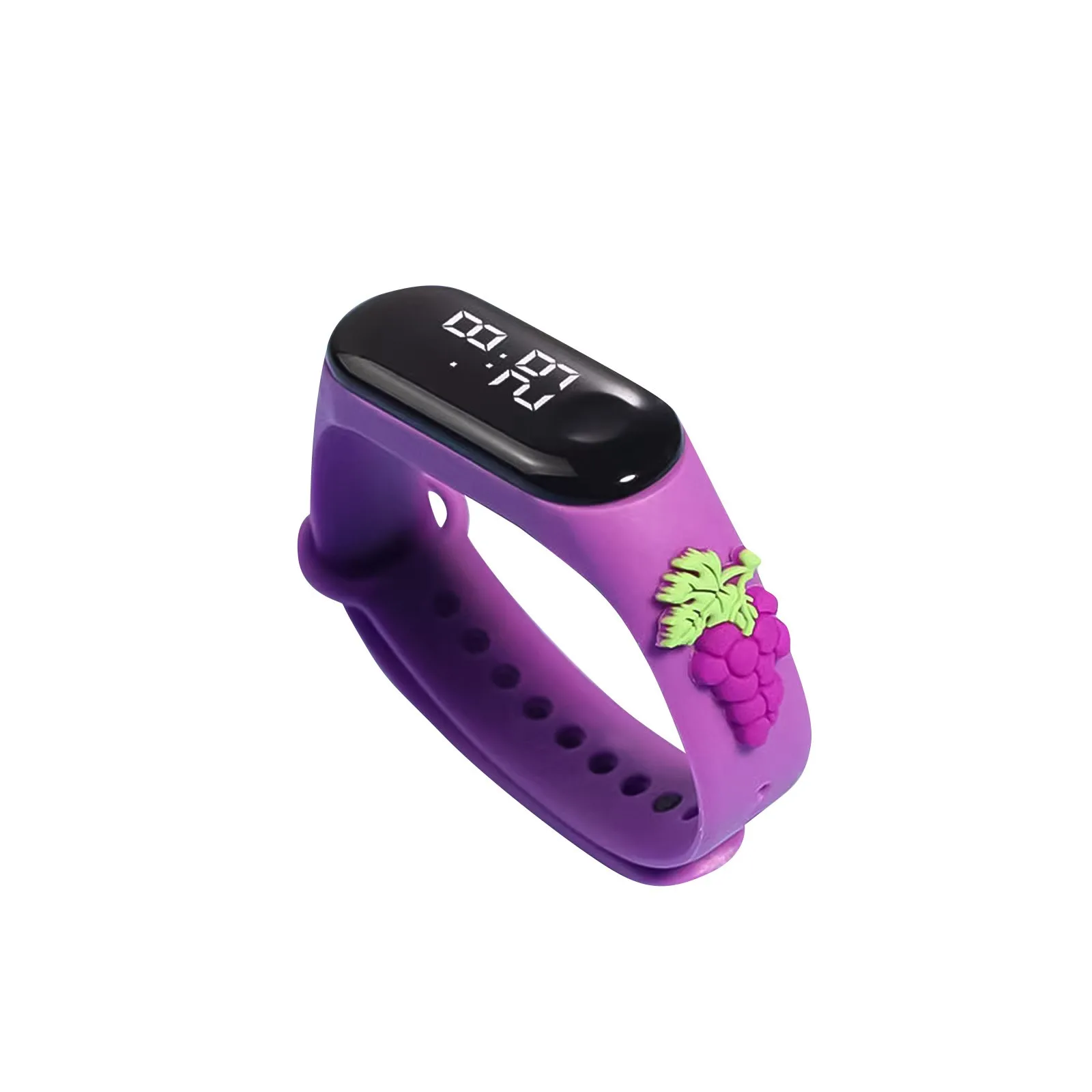 Relojes de moda para niños y niñas, pulsera electrónica, reloj deportivo Led con dibujos animados de frutas, reloj informal para mujeres