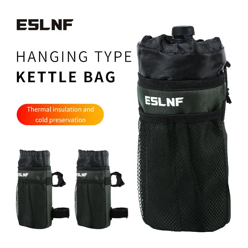 Isolierte Fahrrad flaschen halter Lenker tasche mit Netz tasche für MTB-Falt-Rennräder