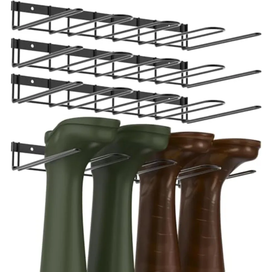 

Wader Hanger Pack Boot Rack for Tall Booots Metal Wire Organizer for Entryway Matte Black…
