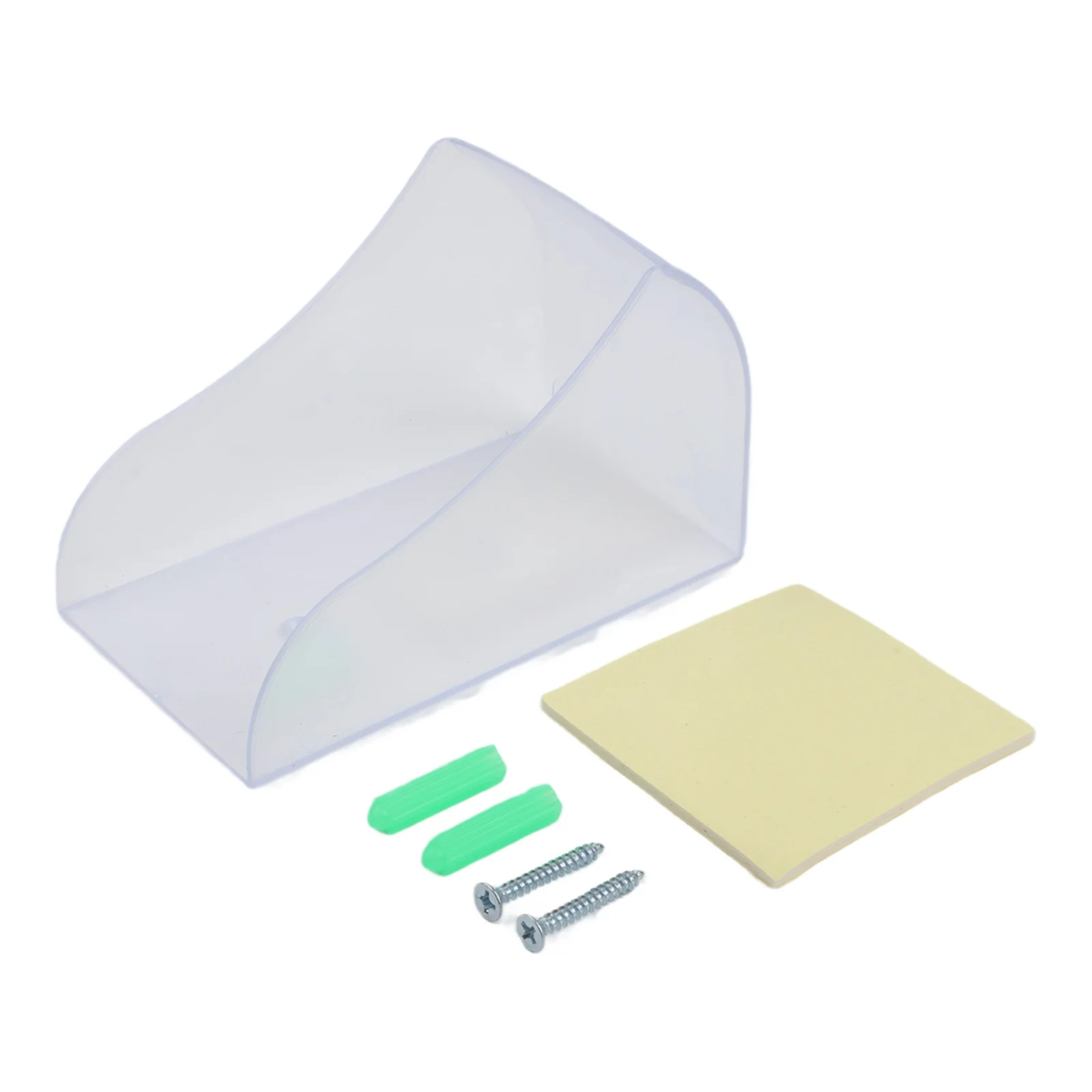 Doorbell protector cover made of plastic providing waterproof protection from rain and dust for outdoor wireless doorbells