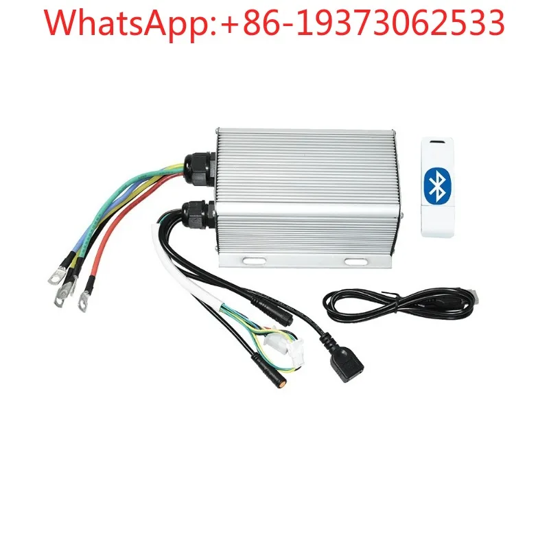 Electric Bicycle Retrofit with 72V45A Bluetooth Programmable Kinetic Energy Recovery Controller