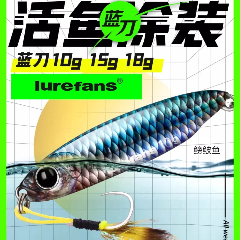 Lurefans Tilled Catfish Vocal Vap To Blue Blade Iron Plate Actual Fish Painting Road Asian Fake Bait 10/15/18g