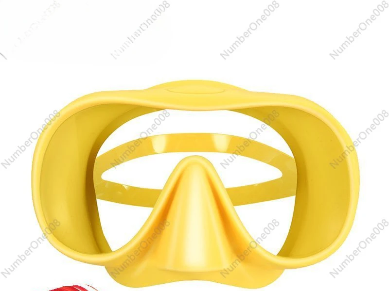 Customized Large Frame Anti-fog and Scratch-proof Single Lens Diving Mask Liquid Silicone Diving Goggles Closely Fit The Face