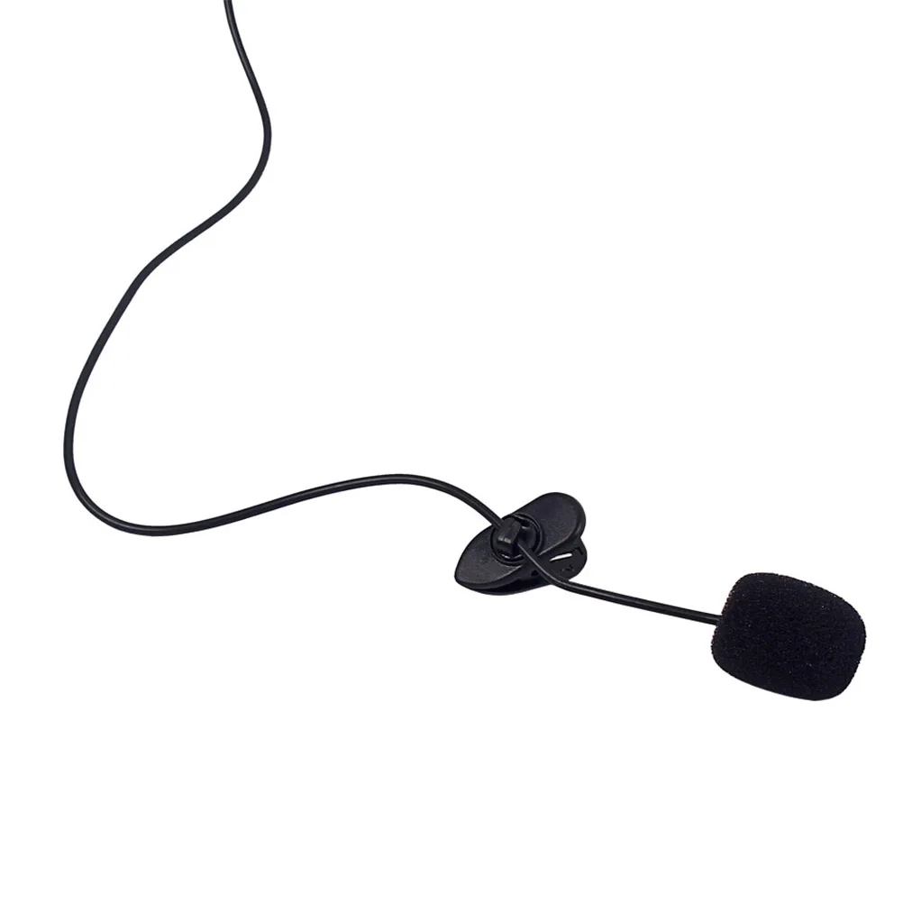 

Black Microphone Mini Portable Clip On Lavalier Mic for Smartphones Tablets 35mm Plug Recording Speech Interview