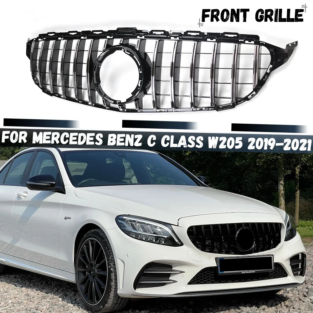 

Решетка радиатора GT Style, тюнинг-комплект для Mercedes Benz C-класса W205 C205 2019-2021 C180 C200 C260 C300