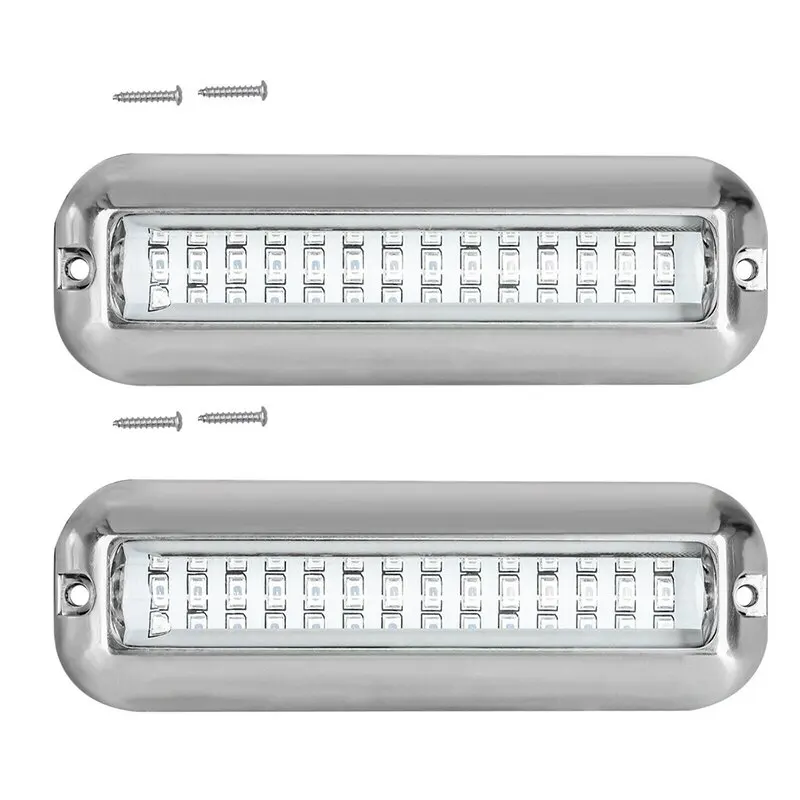 IP68 Waterproof LED Underwater Boat Light, 10-36V Stainless Steel Marine Yacht Bottom Deck Light