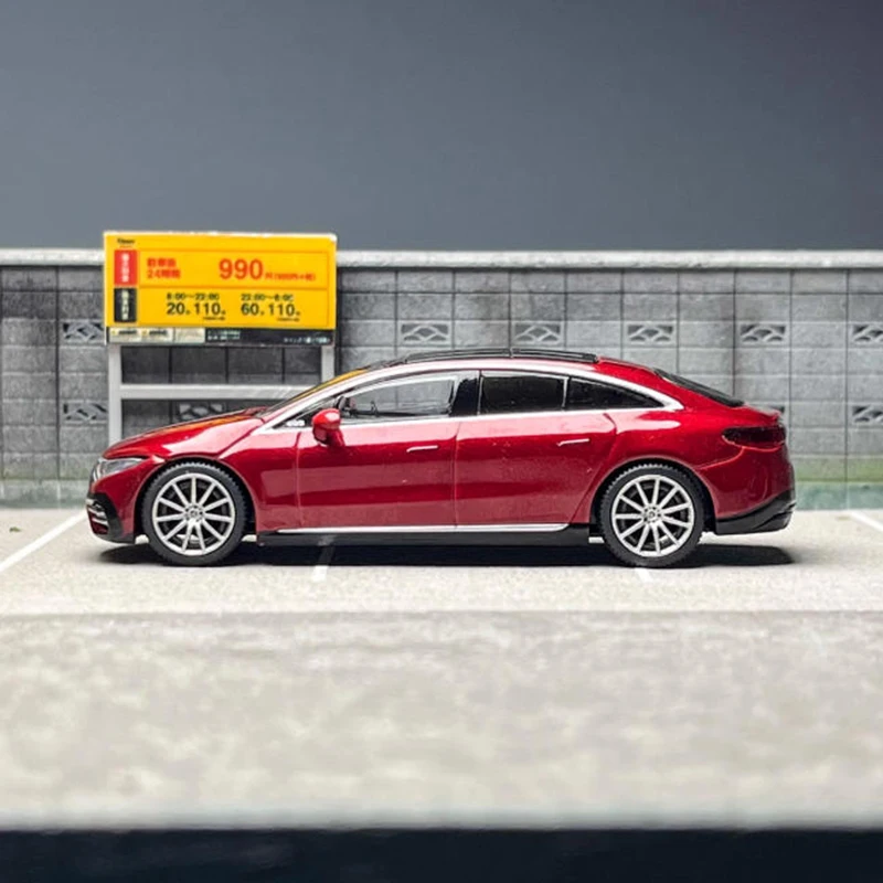 

MINIGT 1:64 EQS 580, модель автомобиля из сплава, статическая коллекция для взрослых, украшенные праздничные подарки, игрушки