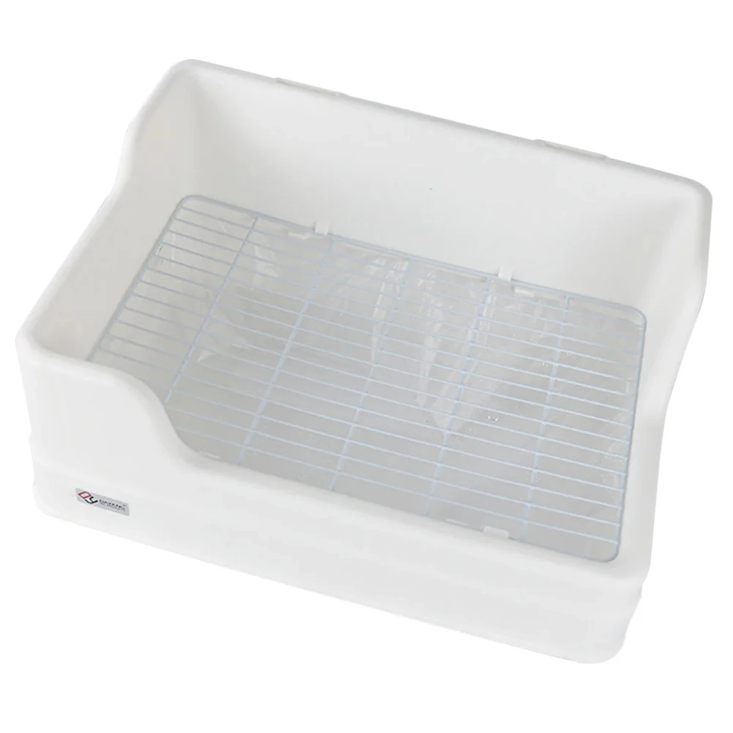 Rectangular Guinea Pig Litter Pan Grid | Spacious Guinea Pig Litter Box Cage with Convenient Potty Trainer Tray | Easy-to-Clean 