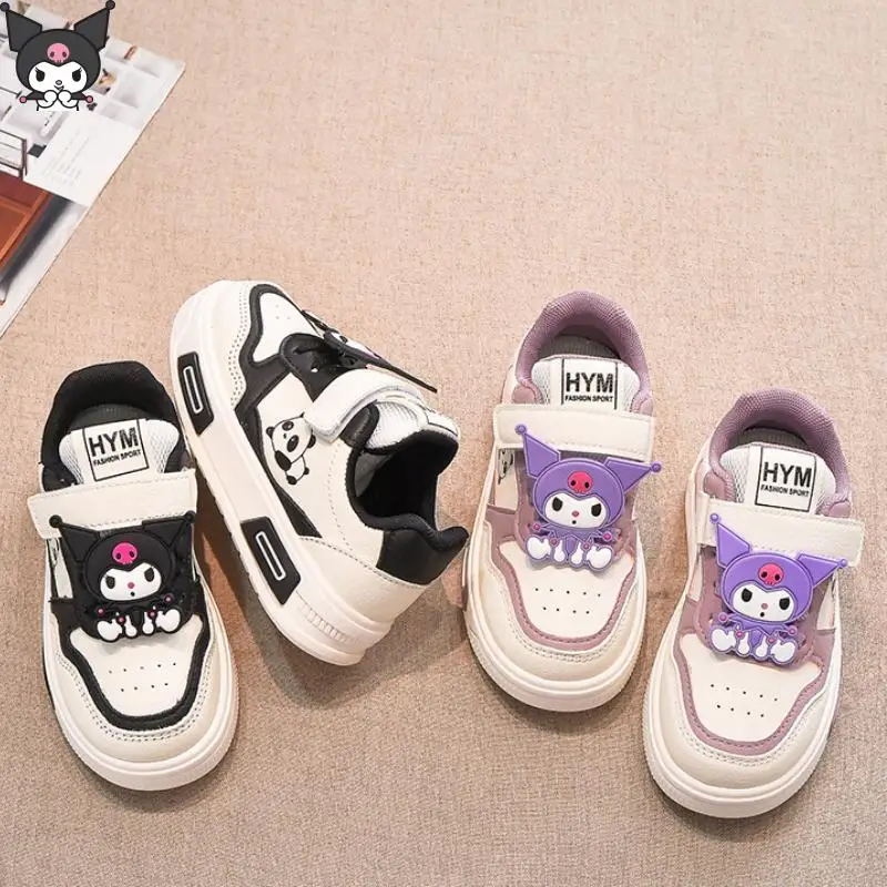 

Sanrios Kuromi Children's Shoes Girl Sneakers New Fall Children Leisure Skate Shoes Girl Little White Shoes Cute Fashion Gift