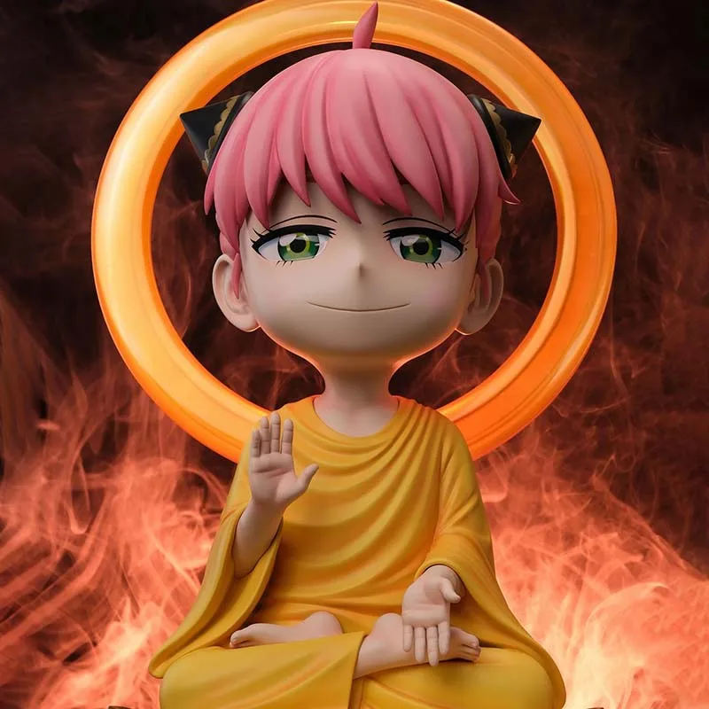 New Anime Spy×Family Figures Gk Buddha Anya Forger Action Figures Pvc Collection Statue Model Toys Doll Children'S Holiday Gifts