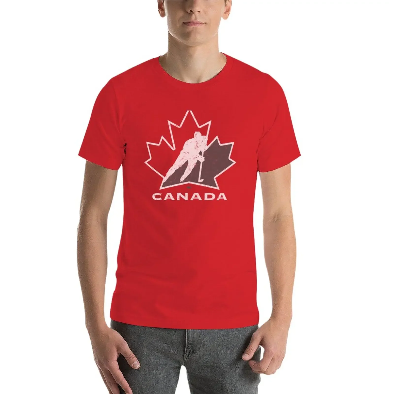 Canada Hockey T-Shirt funnys shirts graphic tees blacks oversized t shirt men