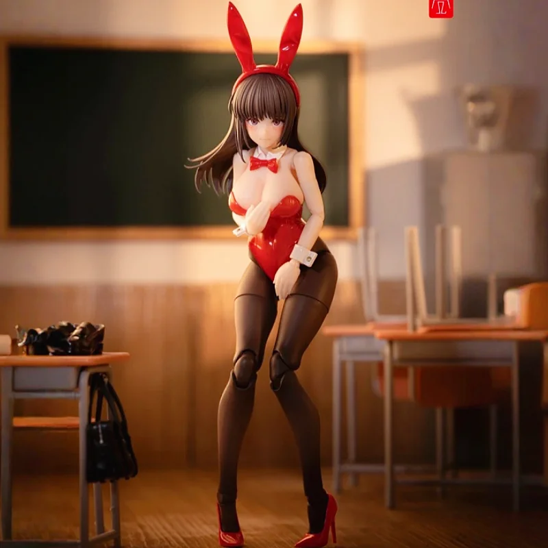 

In Stock Snail JK Series 1/12 Scale Articulated Action Figure Bunny Girl Rena Anime Figure with Bonus Accessories and Stand