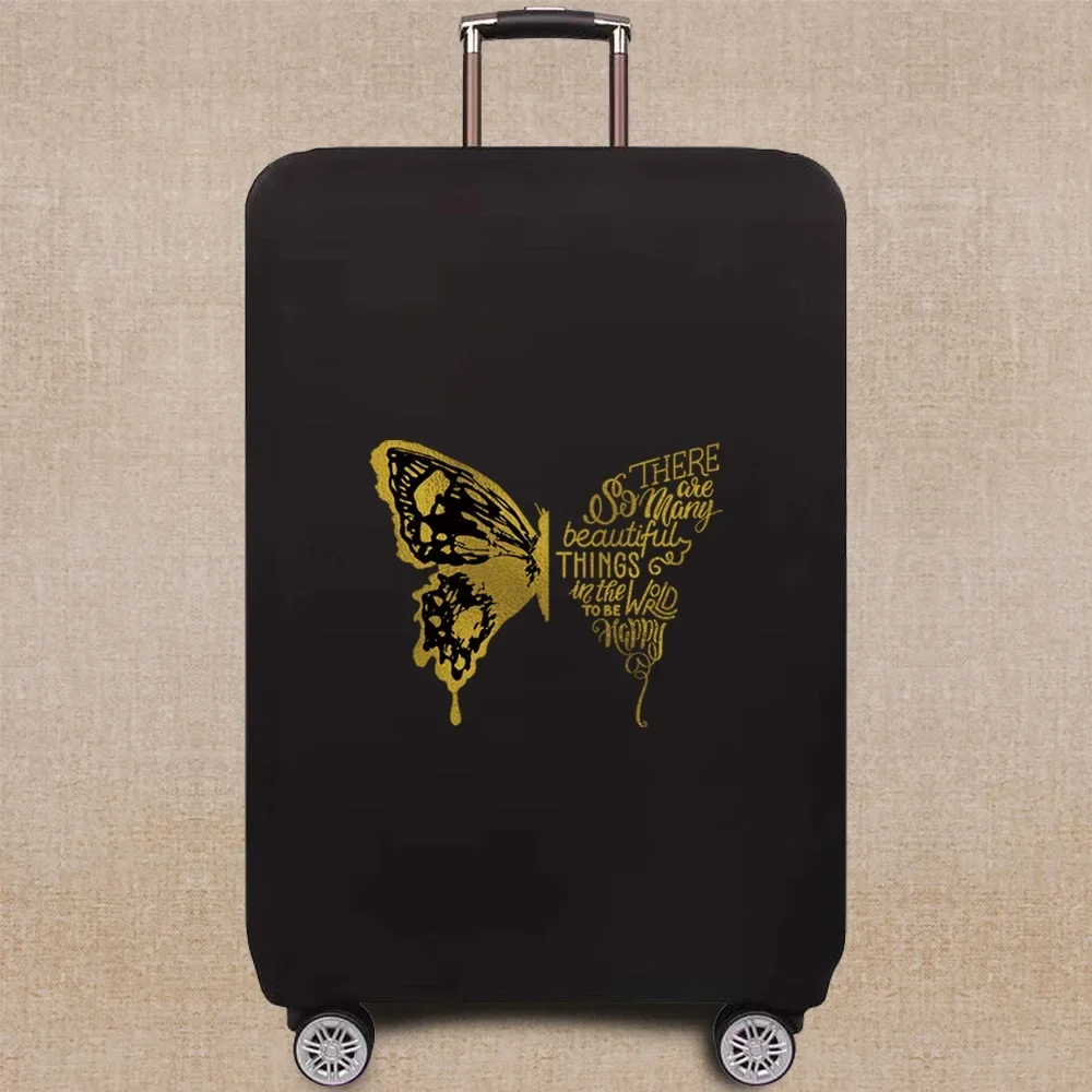 Suitcase Cover Luggage Case Suitcase Protective Cover Travel  Butterfly Pattern SeriesElastic Luggage Dust Cover 18-32 Suitcase