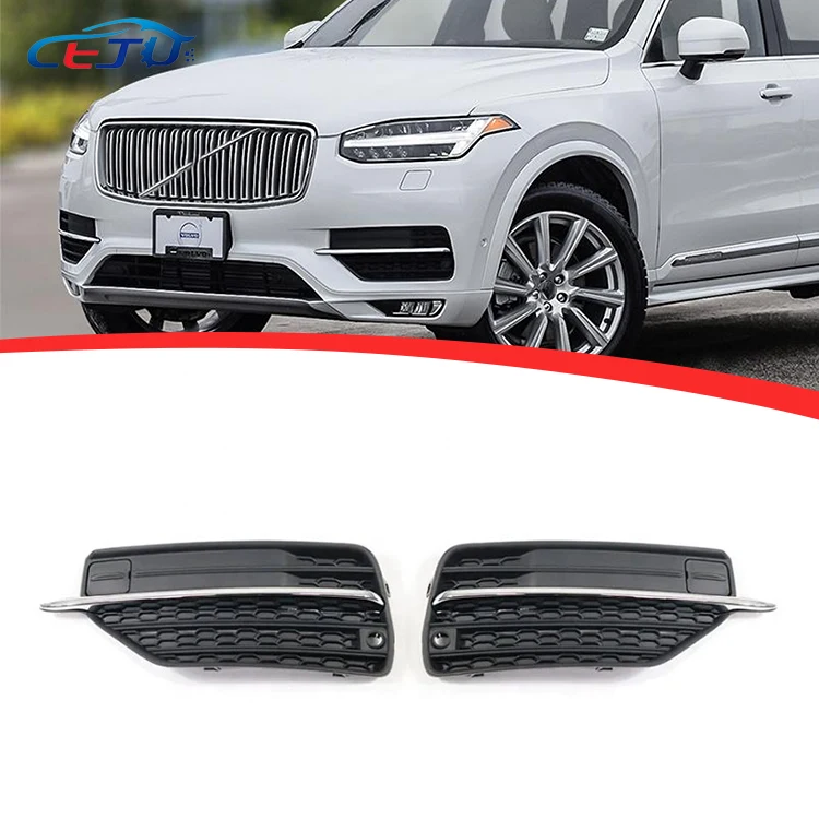 

Car Accessories Front Bumper Fog Light Grill Grille Cover Shell Lamp Cover For XC90 2019
