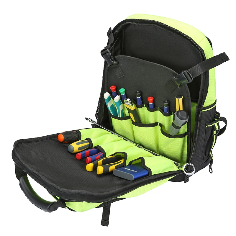 Heavy- Industrial Job Site Backpack Tool Kit for Electricians and Engineers