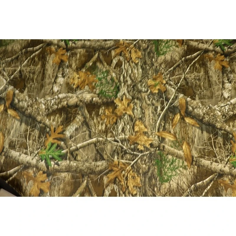 300D 600D البوليستر أكسفورد شجرة حقيقية بيونيك التمويه النسيج واقية من الشمس طلاء أسود الحرارة UV حماية القماش المظلة خيمة DIY بها بنفسك