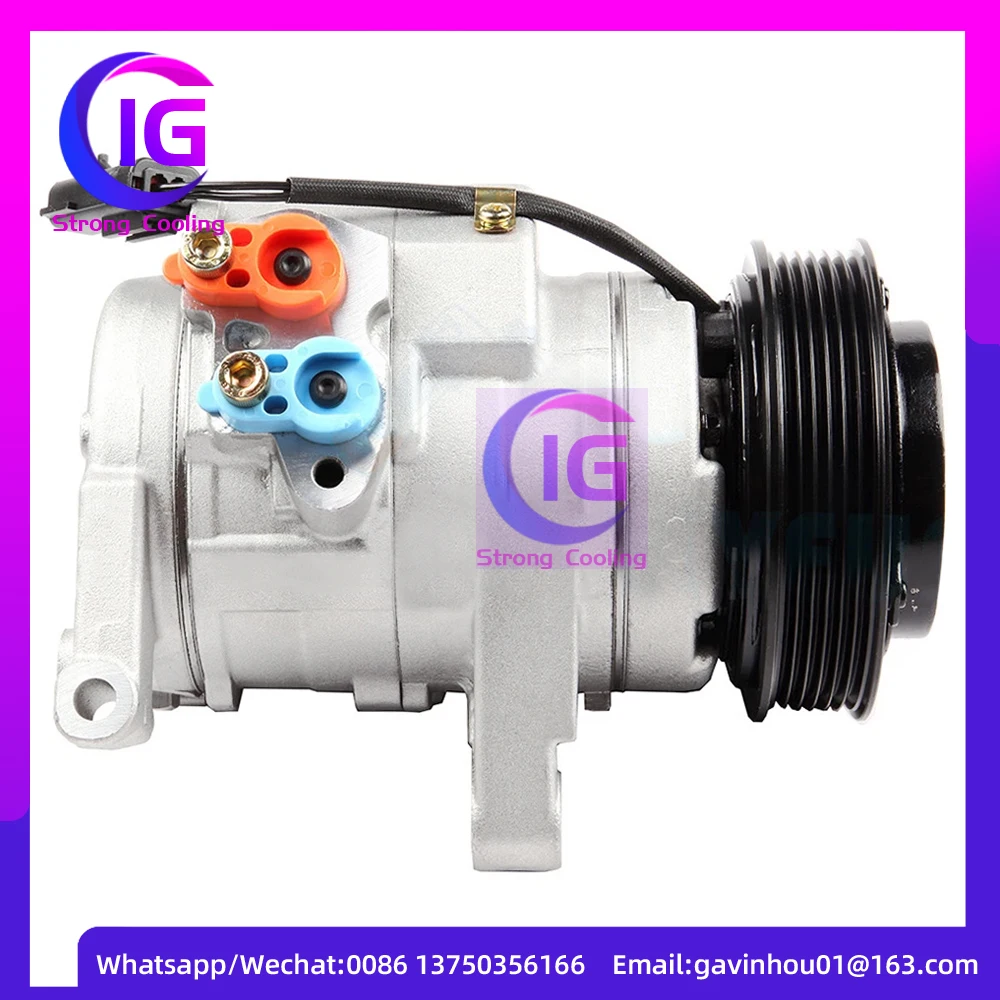 

AC Compressor W/Clutch For Dodge Durango Jeep Grand Cherokee 3.7L 2005-07 255465 TEM255465 2011271AM 140204NC