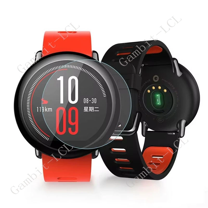 2PCS 9H Tempered Glass Screen Protector For Amazfit GTR4 Pace Balance Falcon T-Rex2 T-Rex Pro Stratos 3 Smart Watch Cover Film