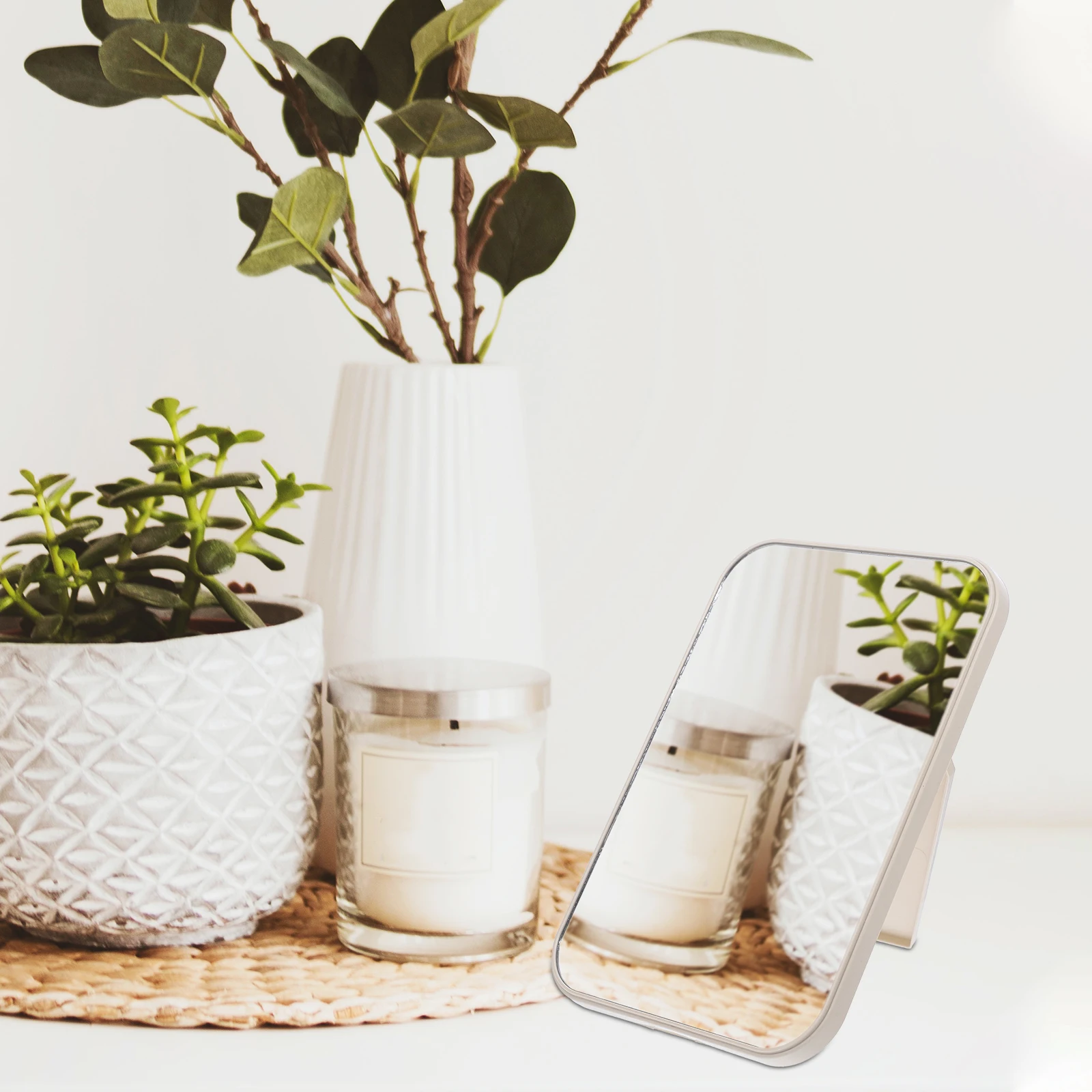 

Mirror for Makeup Standing Desk Office Travel Table Portable Mirrors Vanity Bedroom