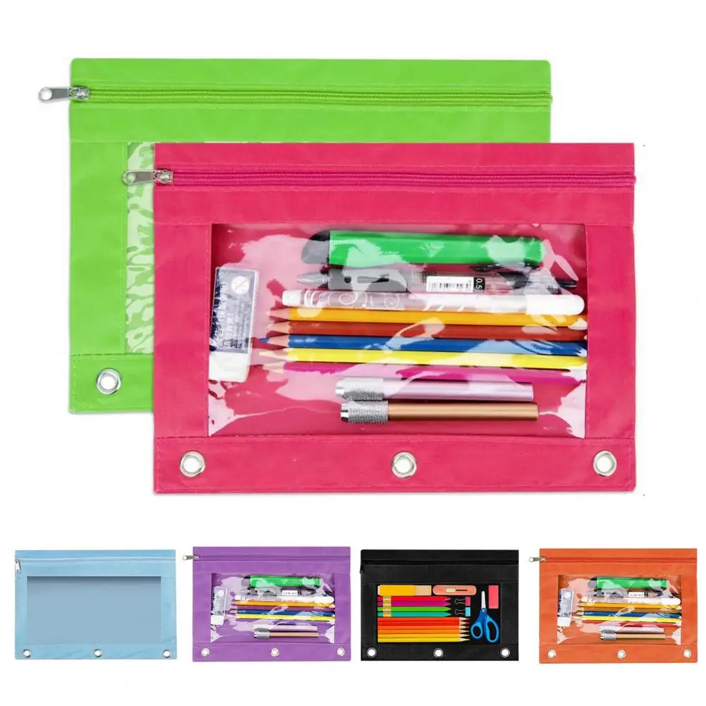 Прозрачный карандаш, фотокарандаш из ткани Оксфорд высокой плотности, фотокарандаш с окошком, дизайн для школы для девочек