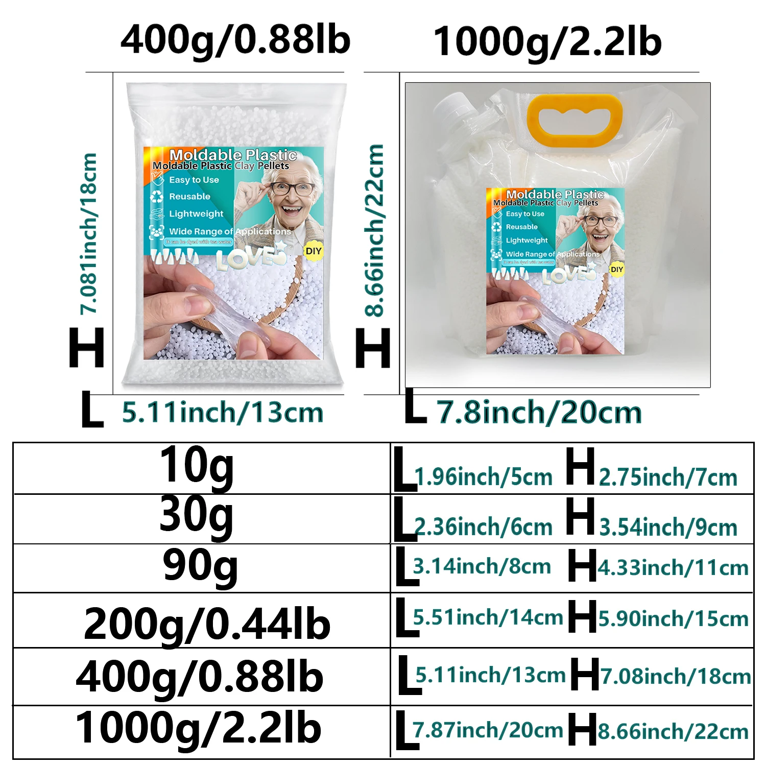 بلاستي قابل للتشكيل - ديكور أسنان مؤقت للحفلات، خرزة بلاستيكية حرارية متعددة الأشكال مصنوعات خرز ساخنة قابلة لإعادة الاستخدام، DIY r