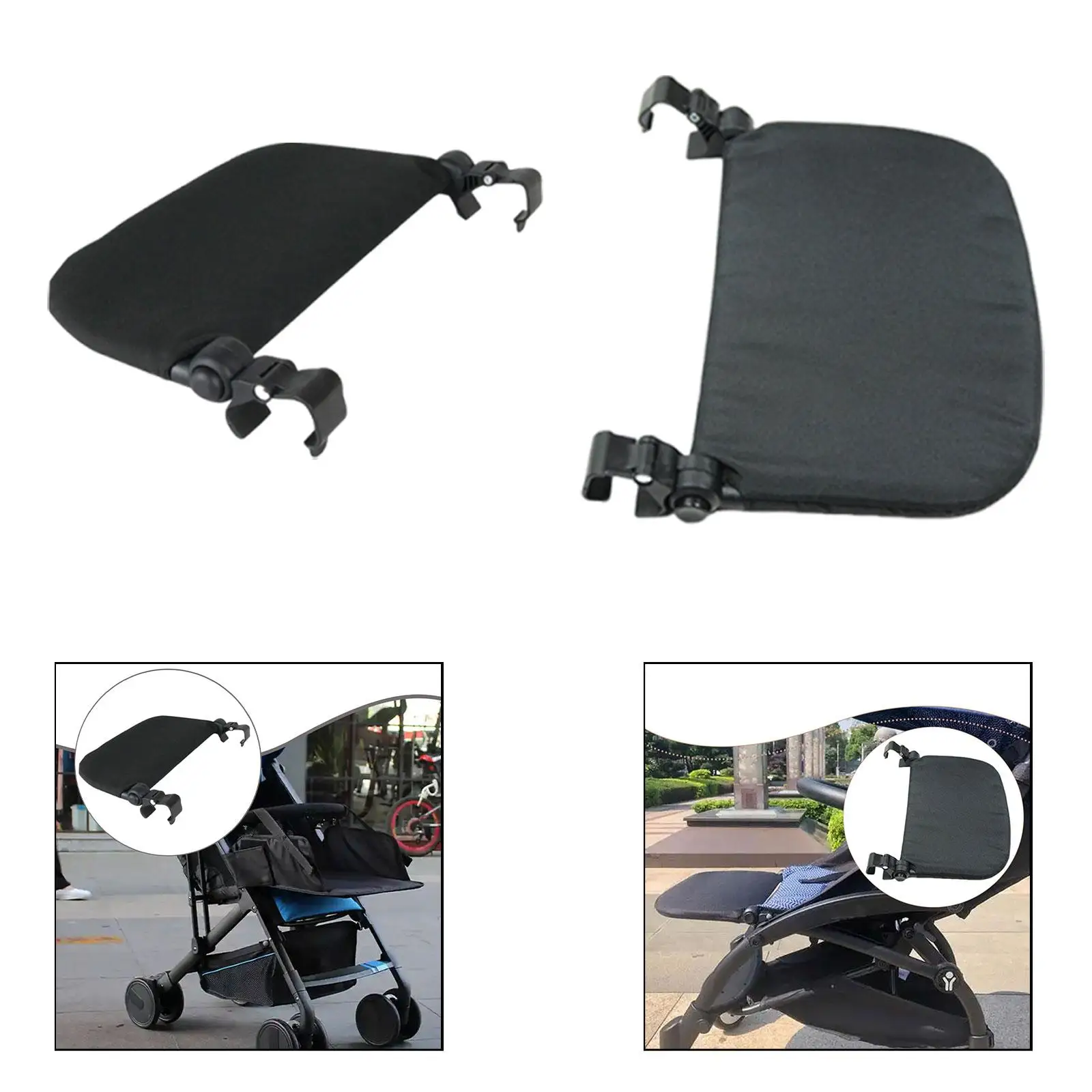 Extended Stroller Footrest Angle Adjustable Footboard for Kids Infant Child