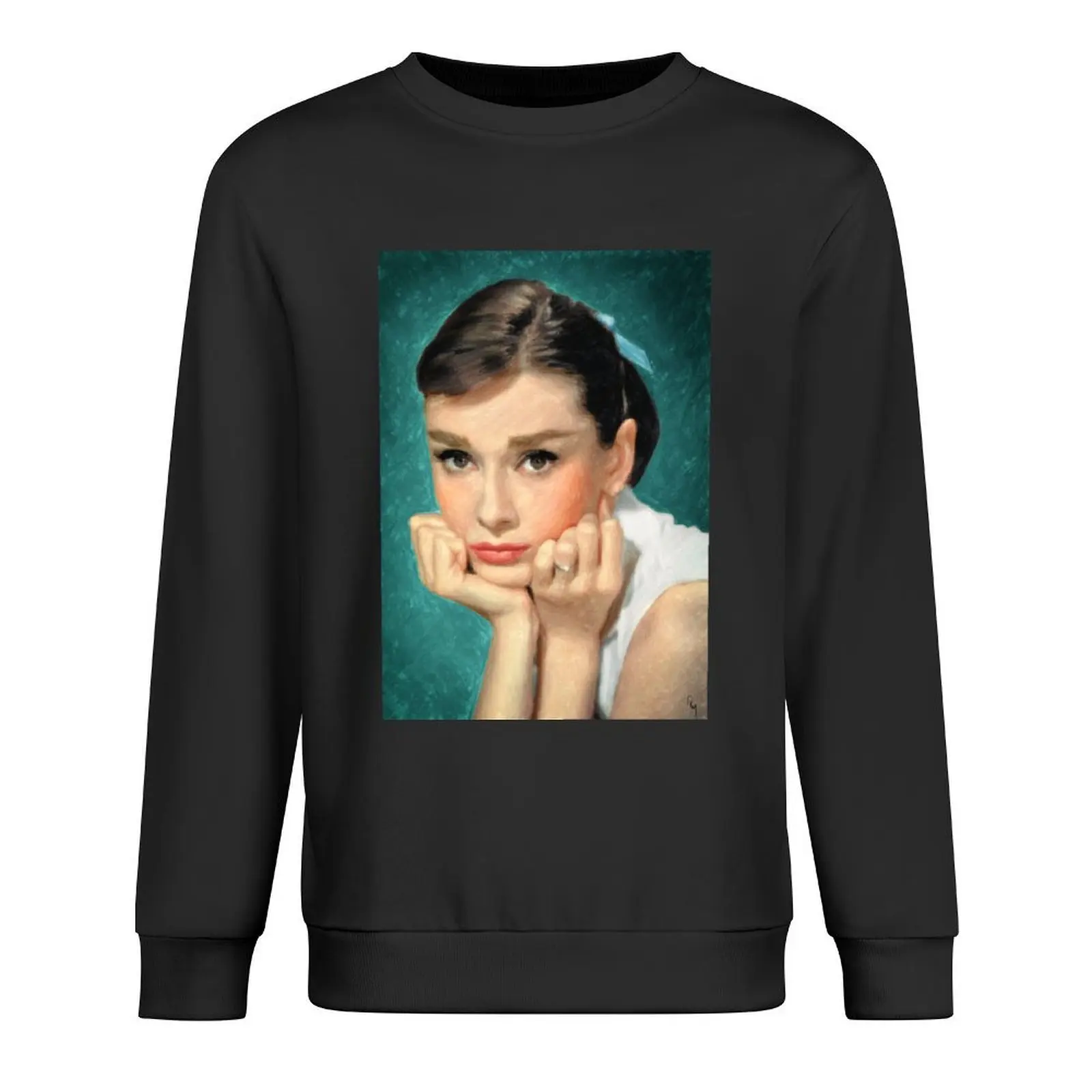 

Audrey Hepburn Pullover korean clothes autumn new products men wear men's clothing new hoodies and sweatshirts