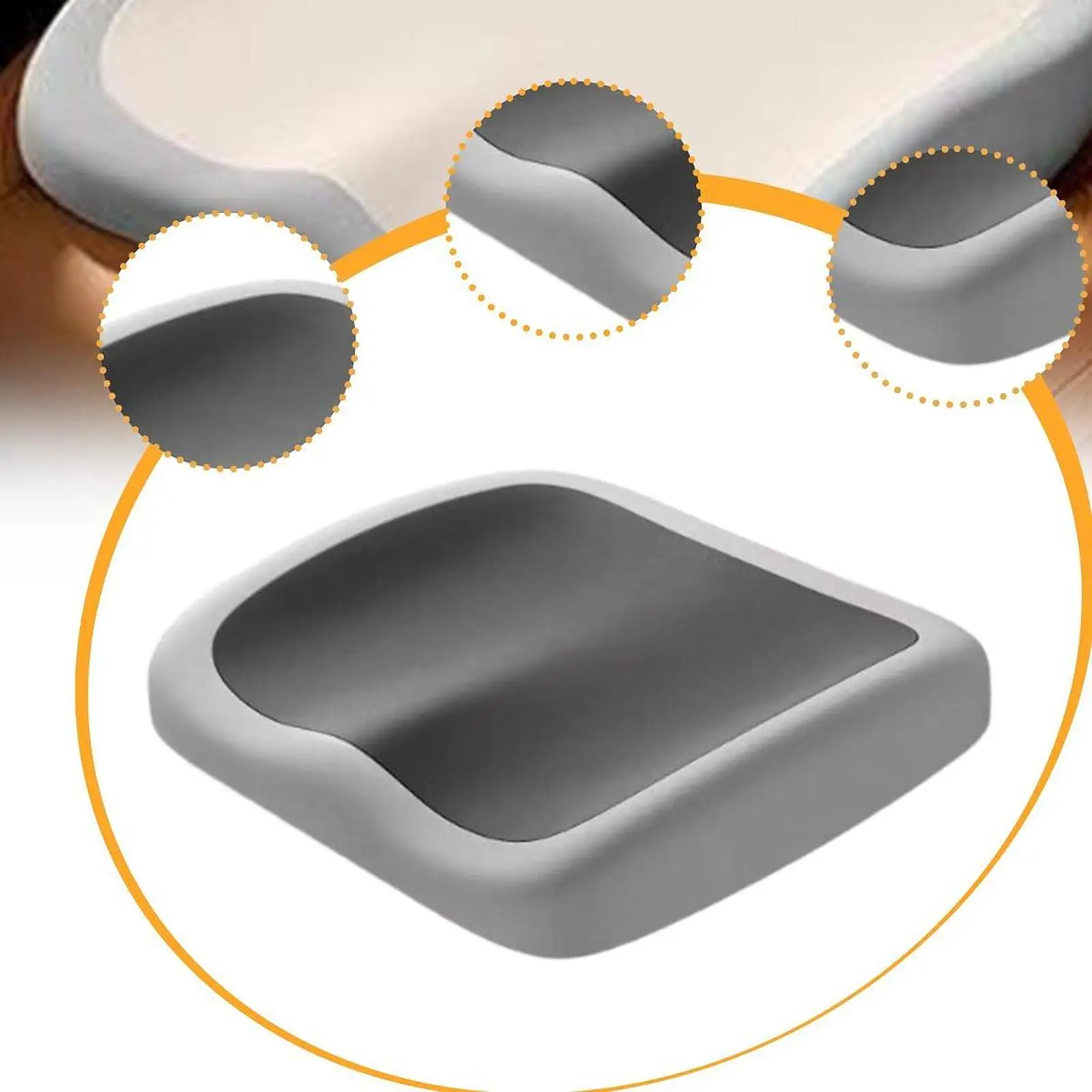 Comfortable Seat Cushion Soft Car Seat Pad for Airplane Driving Gaming