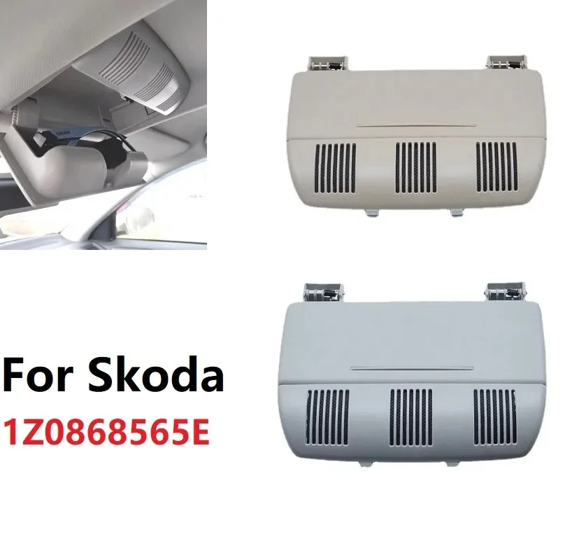 

For Skoda Octavia A5 2004-2012 Fabia Roomster Glasses Holder Case Sunglasses Eyeglass Roof Storage Box Compartment 1Z0868565E