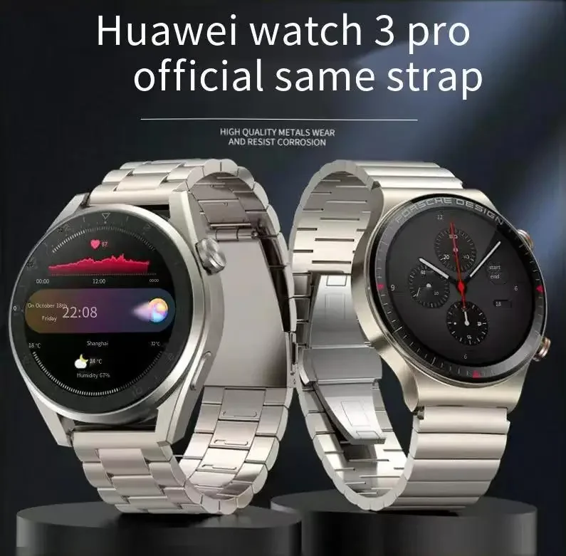 Suitable for Huawei watch3/3pro strap titanium alloy intelligent sports GT2 proECG version/GT1/2E strap