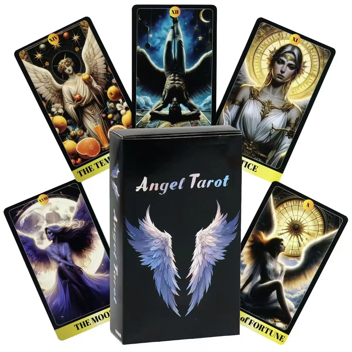 

10.3*6cm 78 Tarot Cards Deck Angel Theme Tarot Deck for Beginner Unique Tarot Cards