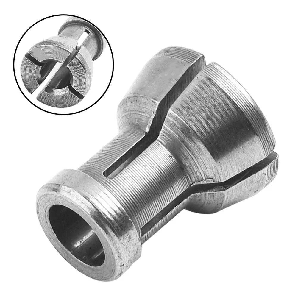 Ferramenta elétrica parte acessórios de máquinas roteador bits pinça mandril adaptador com porca gravura máquina corte roteador m17 6/6.35/8mm