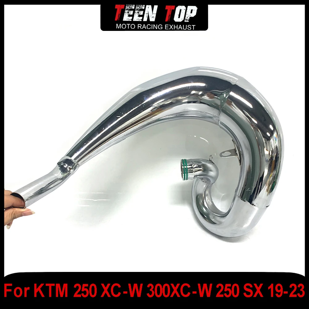 Offroad Bike Escape Exhaust Header Pipe For KTM 250 SX 250 XC-W 300XC-W Exhaust Elbow Motorcycle Mild Steel 300 EXC 20-23