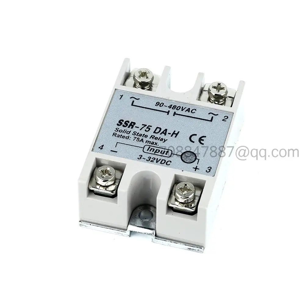 Original NEW SSR-75DA-H  75A 90-480VAC 3-32VDC