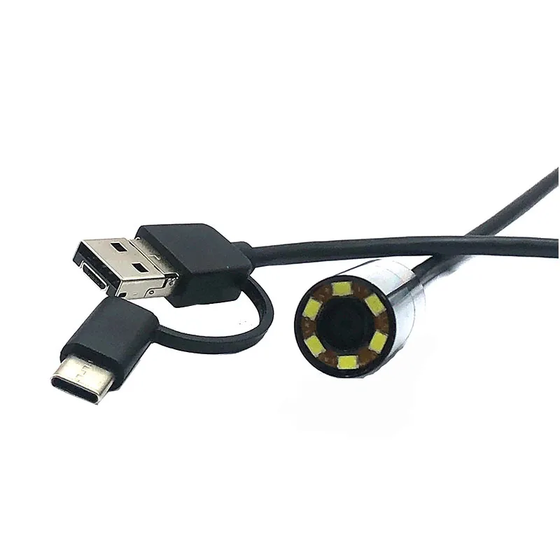 12MP HD 1/3.06 Inch IMX258 CMOS USB Camera Module AF 75 Degree with LED light for industrial grade waterproof pipe with case