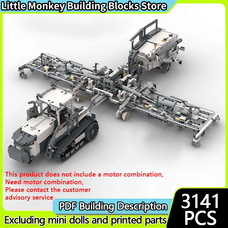 

City Car Model MOC Building Bricks Heavy-Duty Agricultural Vehicles Modular Technology Children Holiday Gifts Assemble Toys Suit